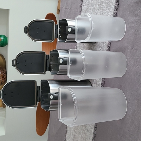 simplehuman canisters; 3 different sizes (see photos). - Picture 5 of 12